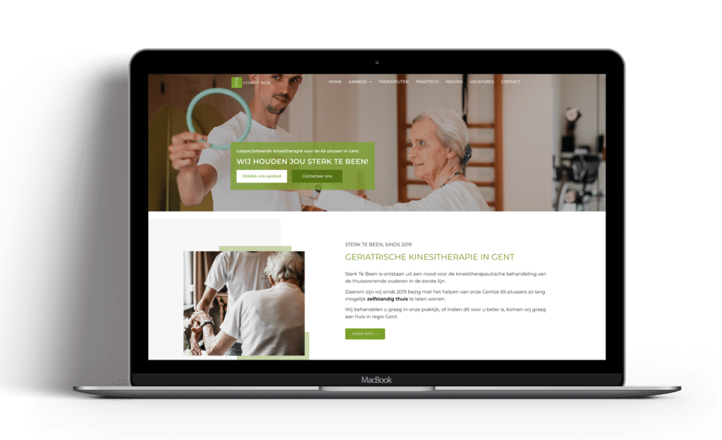 nieuwe website voor kinesist praktijk