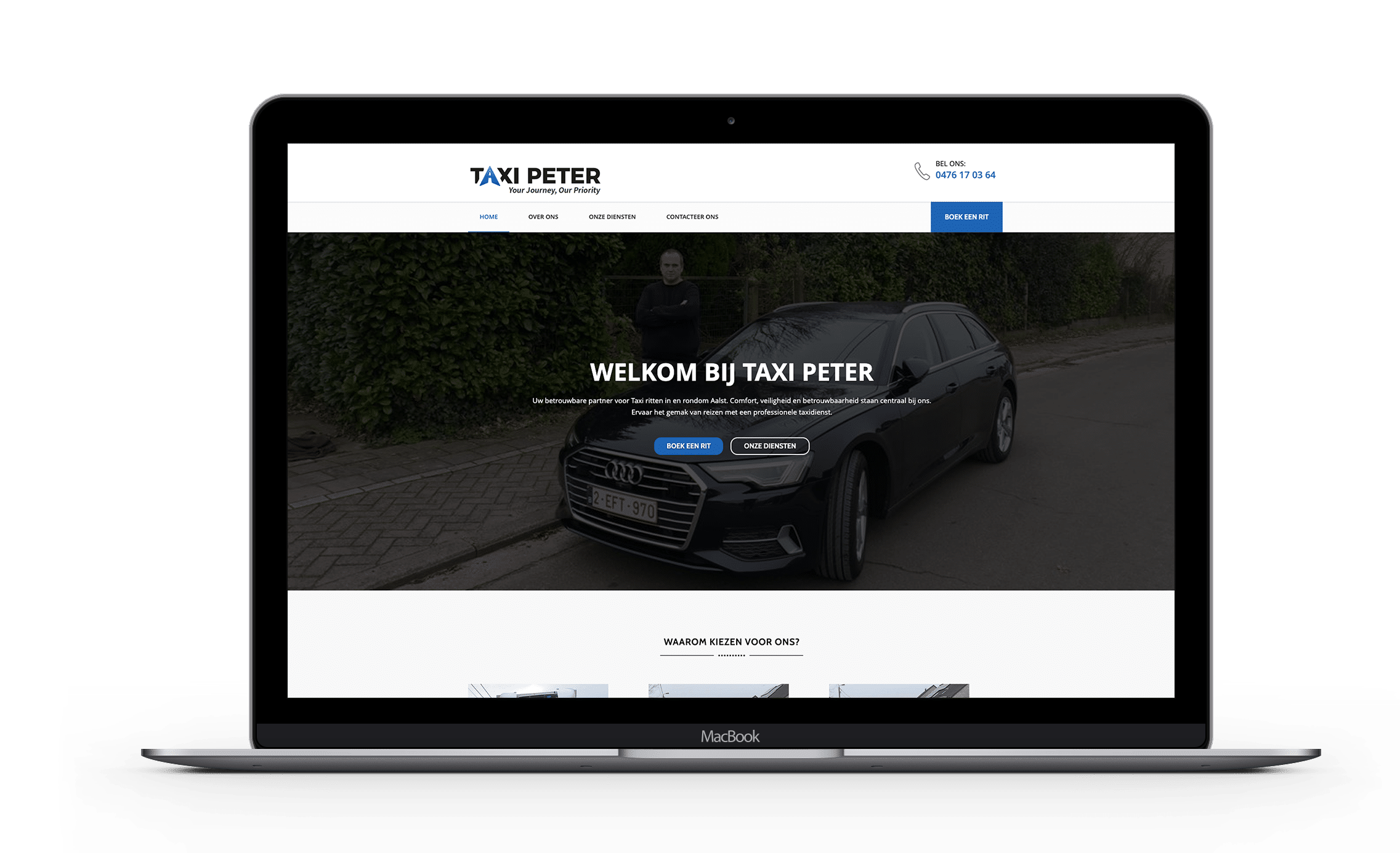 website voor taxi chauffeur