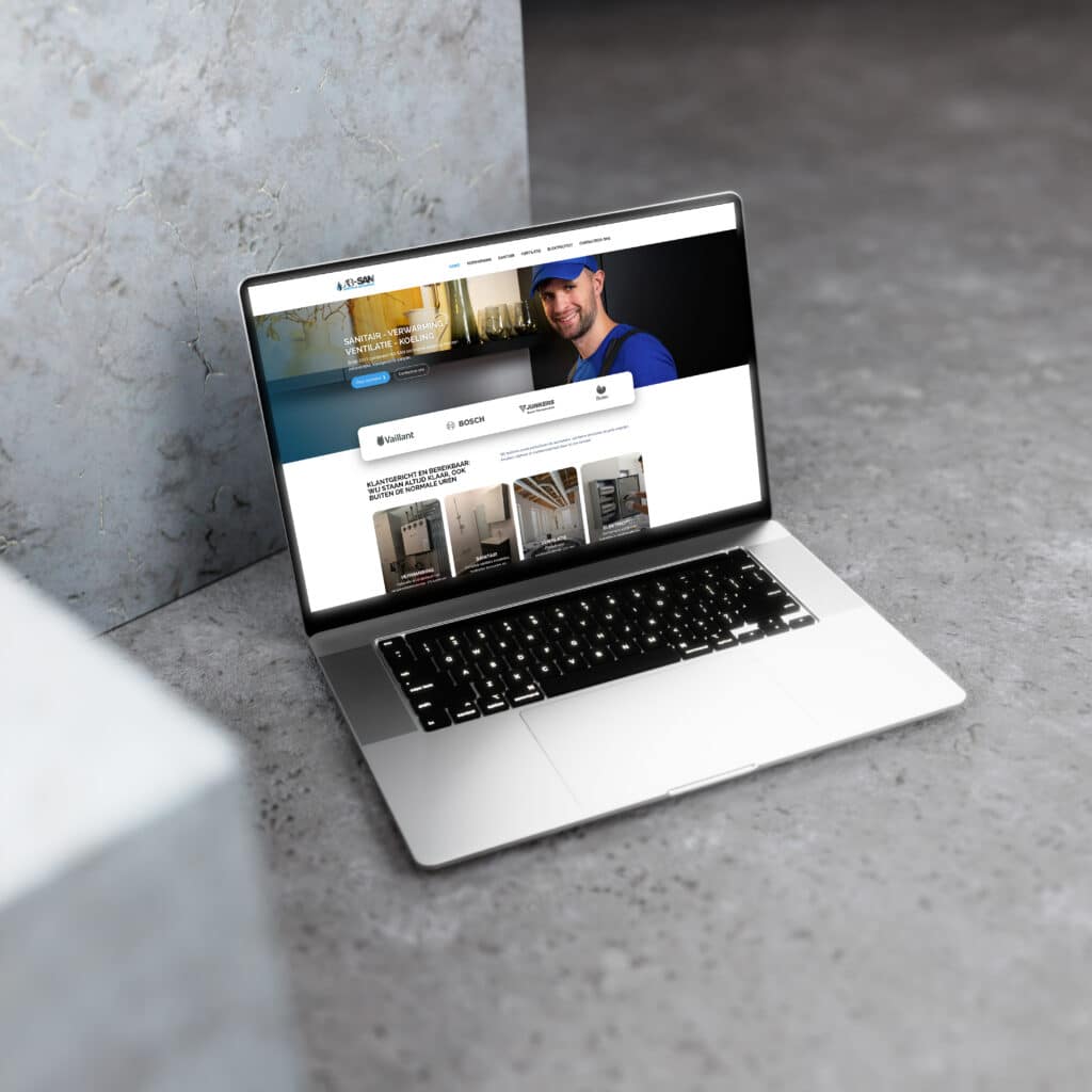 nieuwe website voor zelfstandige