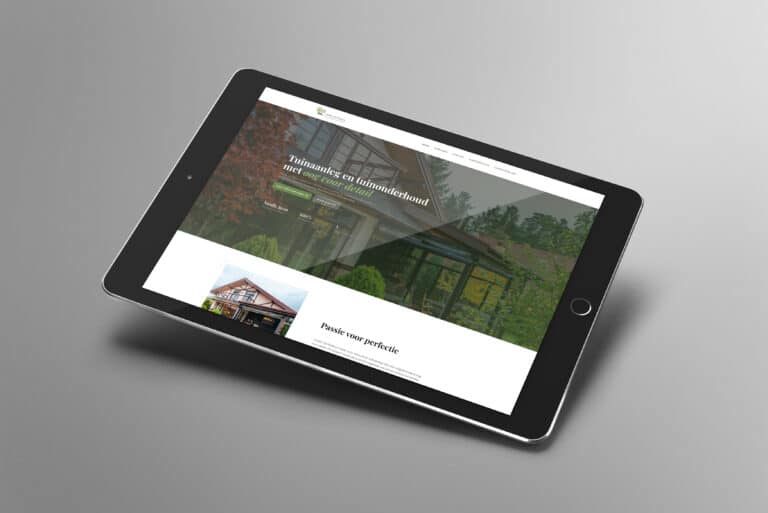 website voor tuinaannemer