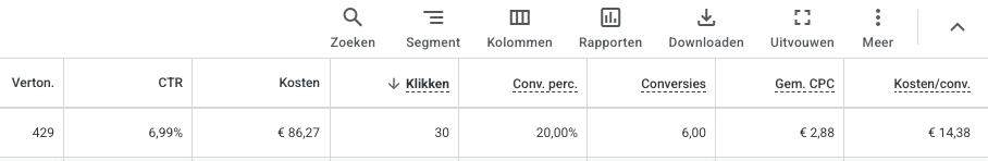 succesvolle google ads campagne