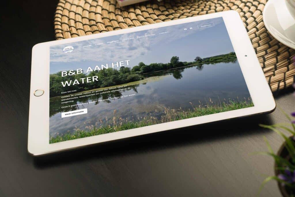 Website van B&B Donk 19 in Berlare, gemaakt door Deal Webdesign