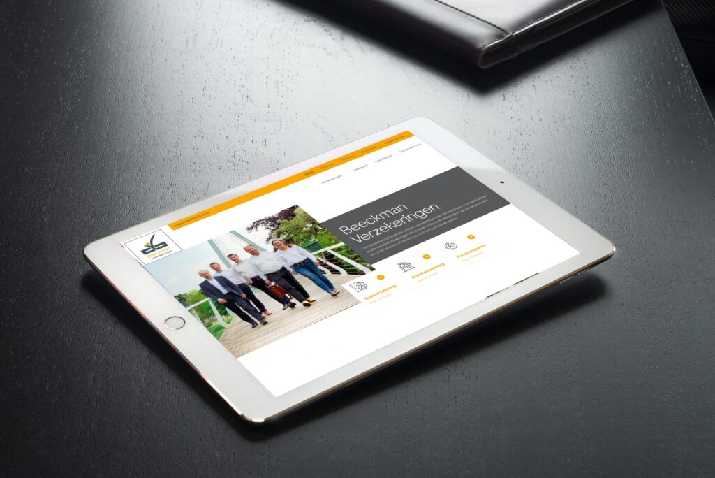 Website van Beeckman Verzekeringen in Ninove en Affligem, gemaakt door Deal Webdesign